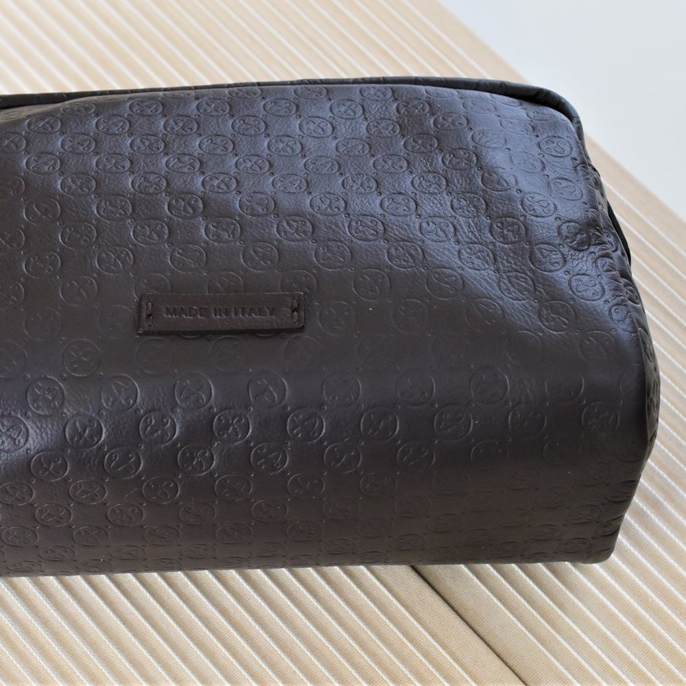 NWT Mens Made in Italy leather Massei Toiletry bag - Picture 2 of 8